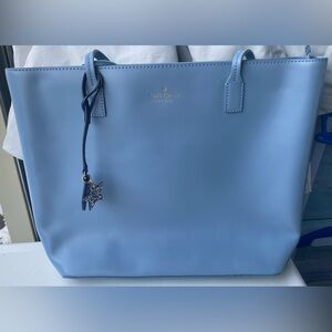 Kate Spade Outlet Light Blue Tote Bag with Star Charm